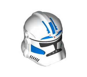 LEGO White Clone Trooper Helmet with Holes with ARC Trooper Blue (2019 / 106817)
