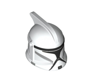 LEGO Blanc Clone Trooper Casque avec des trous avec Noir Marquages (1039 / 61189)