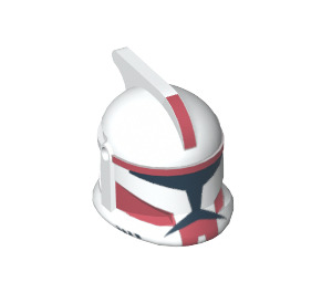 LEGO Wit Clone Trooper Helm met Gaten met Rood Markeringen (61189 / 64250)