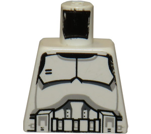 LEGO White Clone Wars Clone Trooper Star Wars Torso without Arms (973)