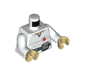 LEGO Blanco Cloud Coche Piloto Minifigura Torso (973 / 76382)