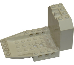 LEGO White Cockpit Bottom 6 x 10 x 5 (42600)