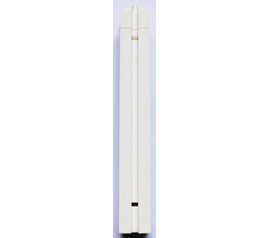 LEGO White Column 2 x 2 x 12 with Vertical Grooves and Top Peg (47549)