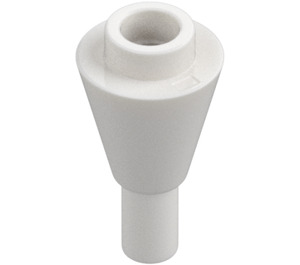 LEGO White Cone 1 x 1 Inverted with Bar (11610)