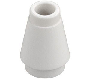 LEGO White Cone 1 x 1 with Top Groove (28701 / 59900)