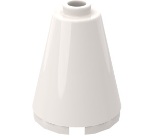 LEGO White Cone 2 x 2 x 2 (Safety Stud)