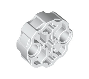 LEGO White Connector Round with Pin and Axle Holes (31511 / 98585)