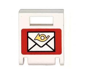 LEGO Weiß Container Box 2 x 2 x 2 Tür mit Slot mit Mailbox (80172 / 81777)