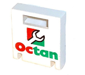 LEGO White Container Box 2 x 2 x 2 Door with Slot with Octan (4346)
