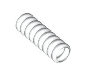 LEGO White Corrugated Hose 2.4 cm (3 Studs) (21164 / 23001)