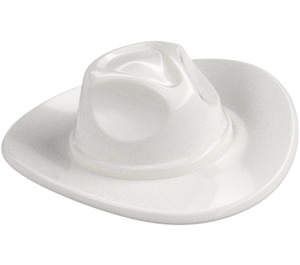 LEGO White Cowboy Hat with Wide Brim (13565)