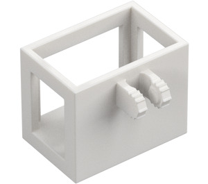 LEGO White Crane Basket 3 x 2 x 2 with Locking Hinge (51858 / 53030)