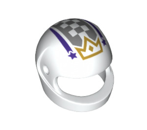 LEGO Blanco Crash Casco con Corona (2446 / 79212)