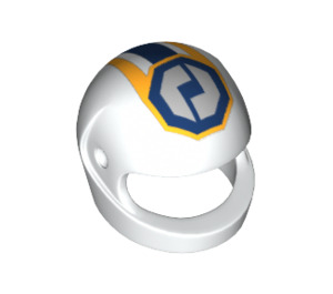 LEGO Blanc Crash Casque avec Argent Shape (2446 / 31583)