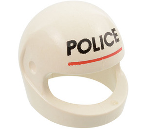 LEGO White Crash Helmet with Underlined Police (2446 / 81881)