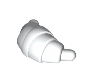 LEGO White Croissant with Rounded Ends (33125)
