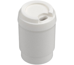 LEGO White Cup with Lid with Hole (79816)