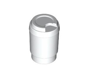 LEGO White Cup with Lid without Hole (15496)