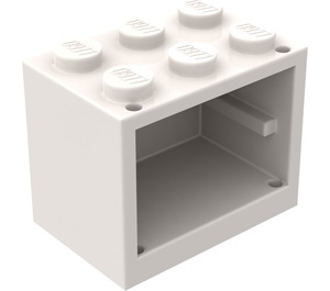 LEGO Wit Kast 2 x 3 x 2 met volle noppen (4532)