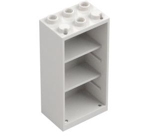 LEGO Bílá Skříňka 2 x 3 x 5 s Shelves (2656)