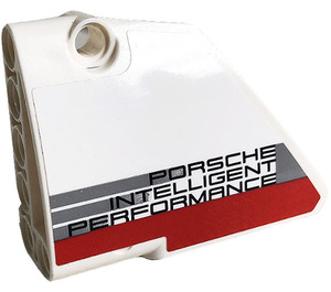 LEGO Wit Gebogen Paneel 13 Links met Porsche intelligent Performance  Sticker (64394)