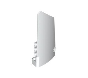LEGO White Curved Panel 18 Right (64682)