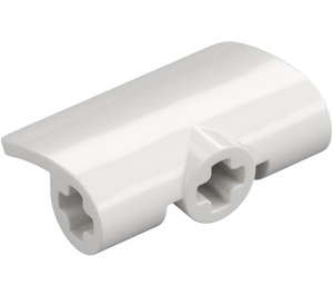 LEGO Blanco Curvel Panel 2 x 3 (71682)