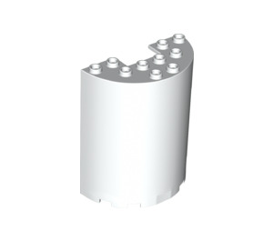 LEGO blanc Cylindre 3 x 6 x 6 Demi (35347 / 87926)