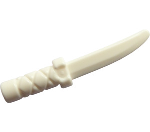LEGO White Dagger with Cross Hatch Grip
