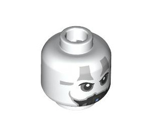 LEGO Weiß Darth Malak Minifigure Kopf (Sicherheitsbolzen) (3274 / 106794)
