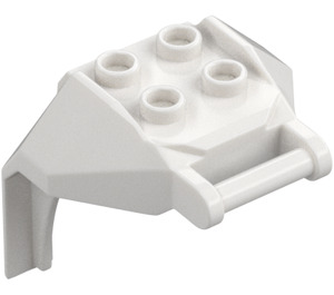 LEGO Blanco Design Ladrillo 4 x 3 x 3 con 3.2 Shaft (27167)