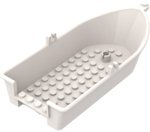 LEGO White Dinghy 8 x 18 x 3 1/3 (33129)