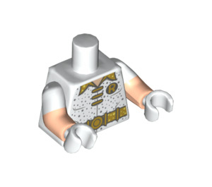 LEGO White Disco Robin Minifig Torso (973 / 16360)