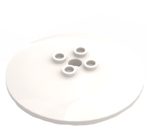 LEGO White Dish 6 x 6 (35327 / 44375)