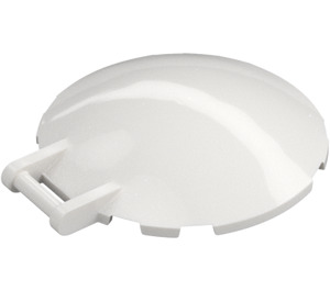 LEGO Bianco Dish 6 x 6 con Maniglia (18675 / 35173)