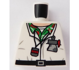 LEGO White Doc Brown Torso without Arms (973)