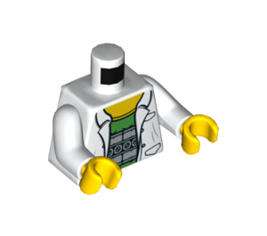 LEGO Blanc Doc Ock avec Blanc Blouse de laboratoire et Mécanique Bras Minifigurine Torse (973 / 76382)