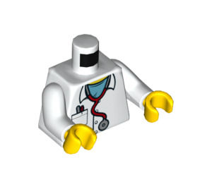LEGO White Doctor Minifig Torso (973 / 76382)