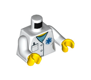LEGO White Doctor Ophthalmologist Minifig Torso (973 / 76382)