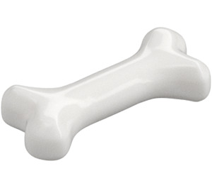 LEGO Blanco Perro Bone (Corto) (77100 / 93160)