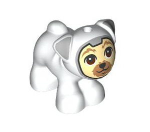 LEGO White Dog - Pug with Space Helmet (107651)