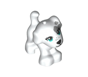 LEGO White Dog with Gray Eye Splotch (66513)