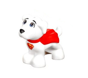 LEGO White Dog with Super Hero Cape (29721)