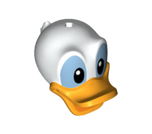 LEGO Weiß Donald Duck Kopf (25870)
