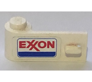 LEGO Bílá Dveře 1 x 3 x 1 Levý s Exxon logo Samolepka (3822)