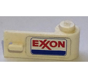 LEGO Valkoinen Ovi 1 x 3 x 1 Oikein jossa Exxon logo Tarra (3821)