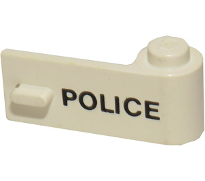 LEGO White Door 1 x 3 x 1 Right with POLICE (3821)