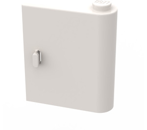 LEGO White Door 1 x 3 x 3 Right with Solid Hinge (3190)