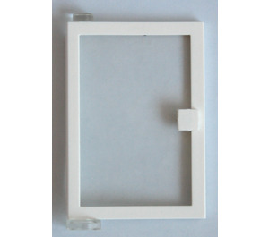 LEGO Blanc Porte 1 x 4 x 5 La gauche avec Transparent Verre (47899)