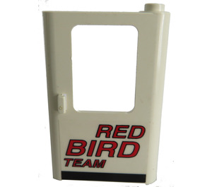 LEGO blanc Porte 1 x 4 x 5 Train Droite avec rouge Oiseau Team Autocollant (4182)